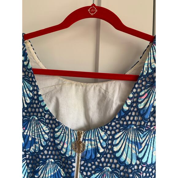Lilly Pulitzer Aralyn Shell Eyelet Shift Dress 2 - Picture 6 of 7